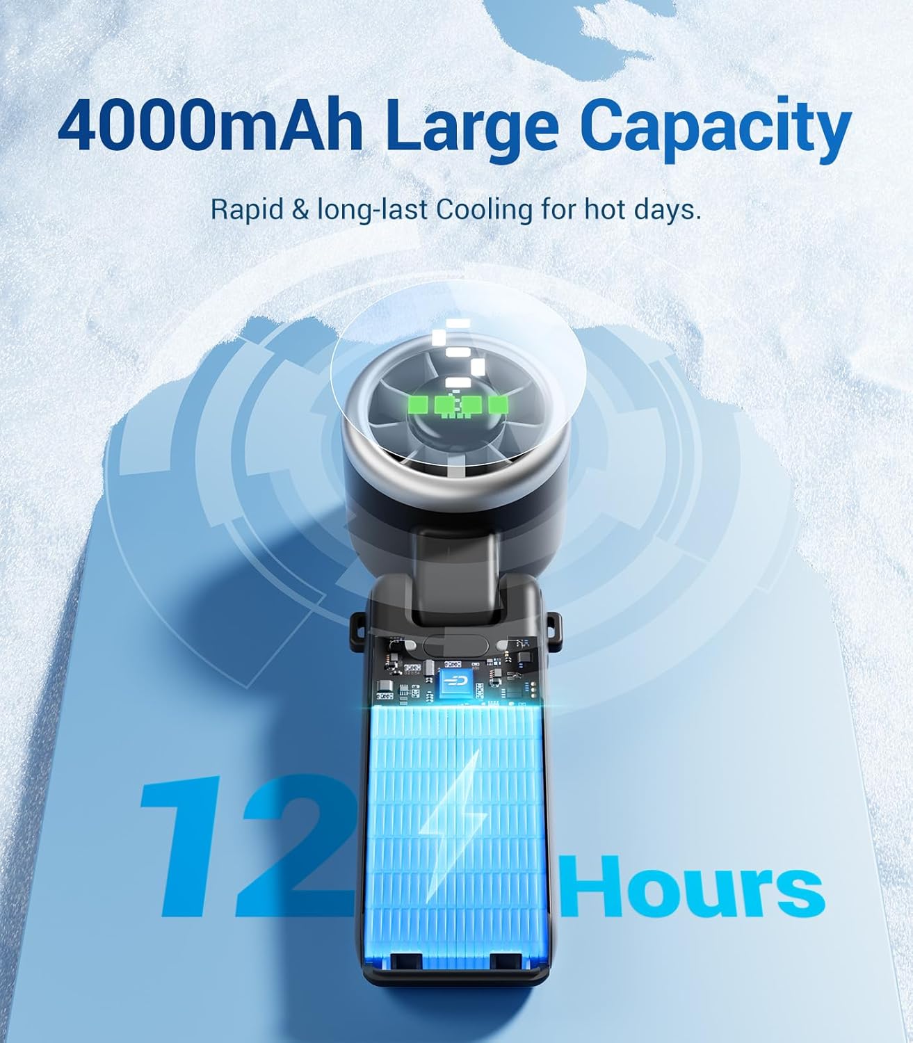 Folding high-speed turbine fan
