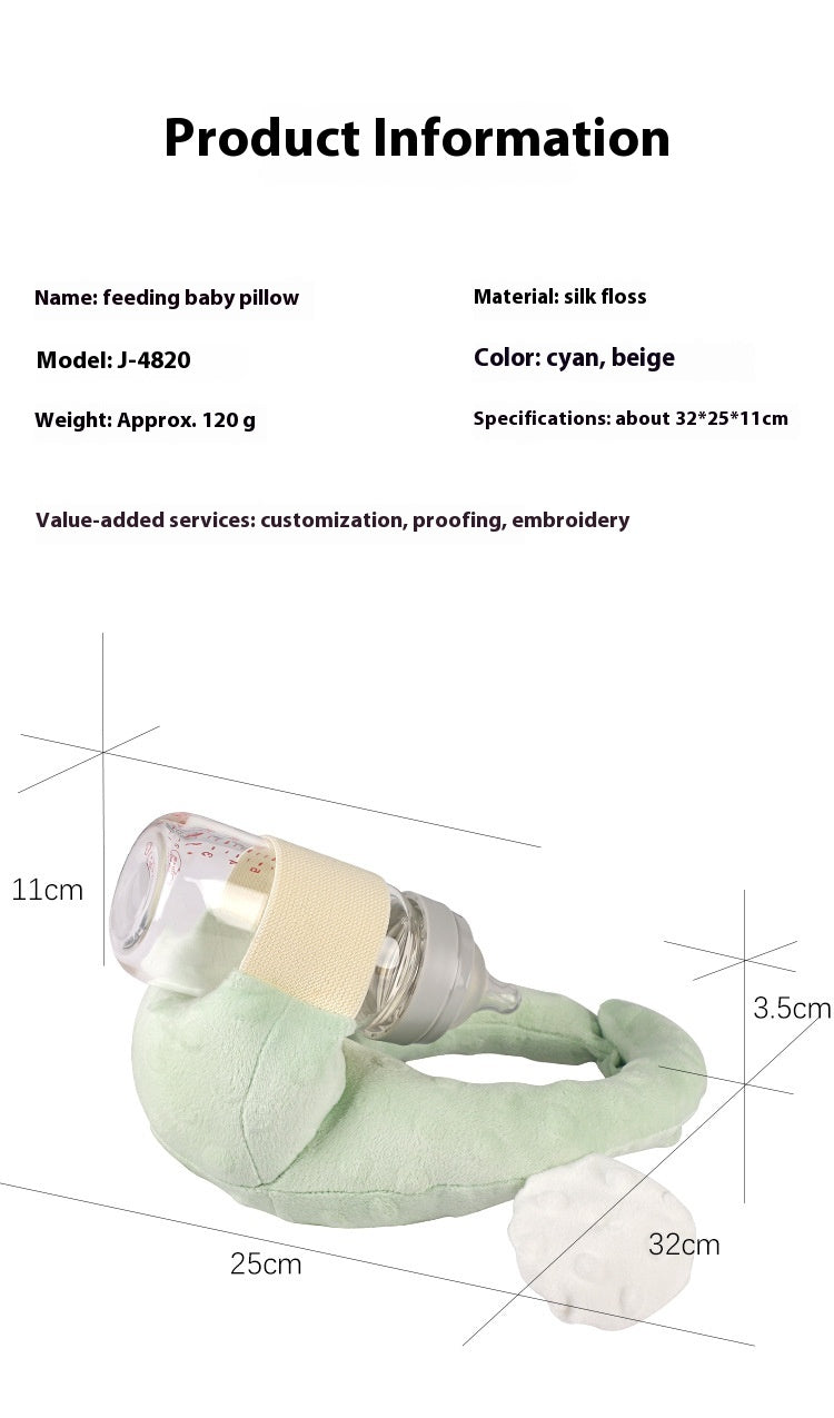 Self-Feeding Baby Pillow _ Bottle Holder