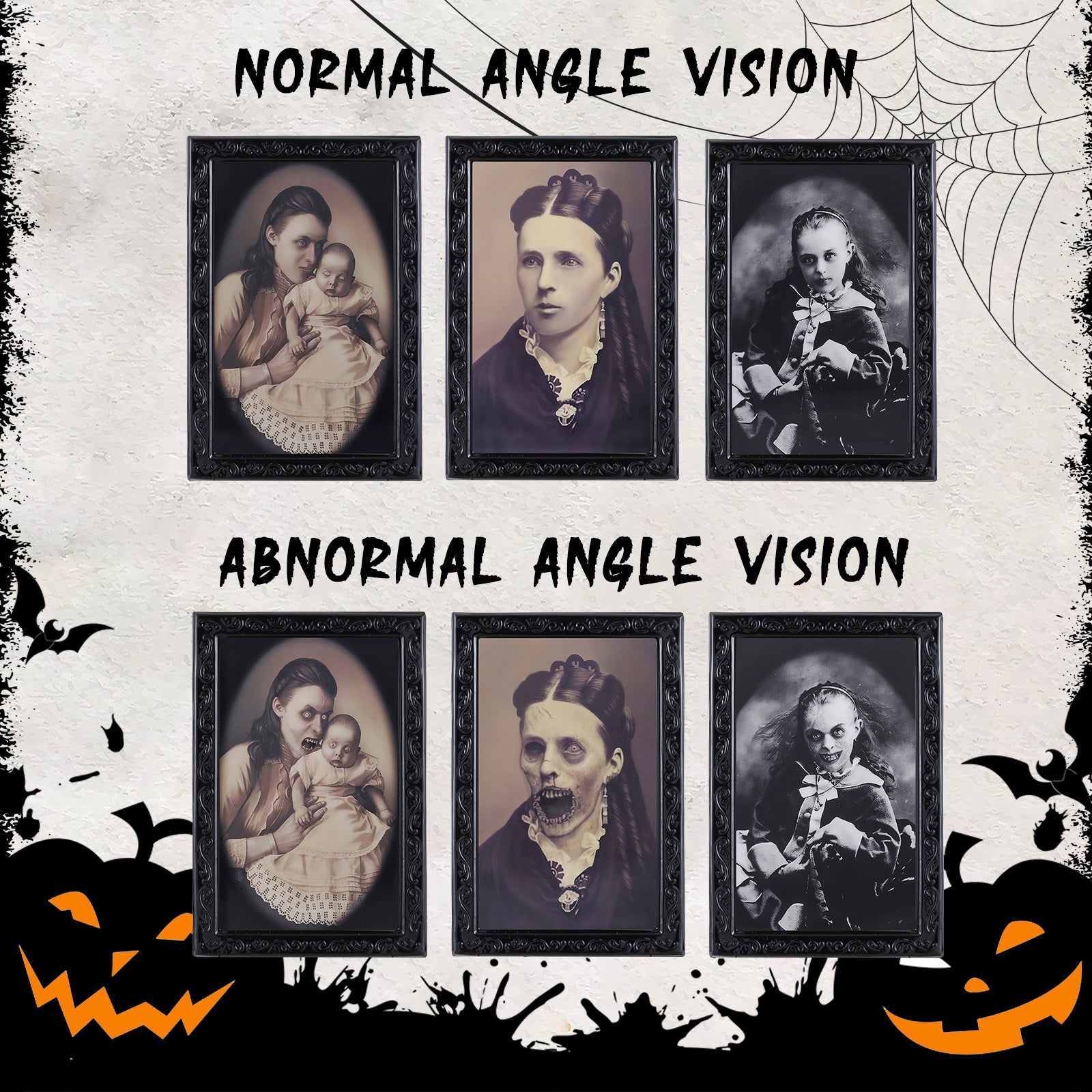 Halloween 3D Scary Face Frame Changing Portrait