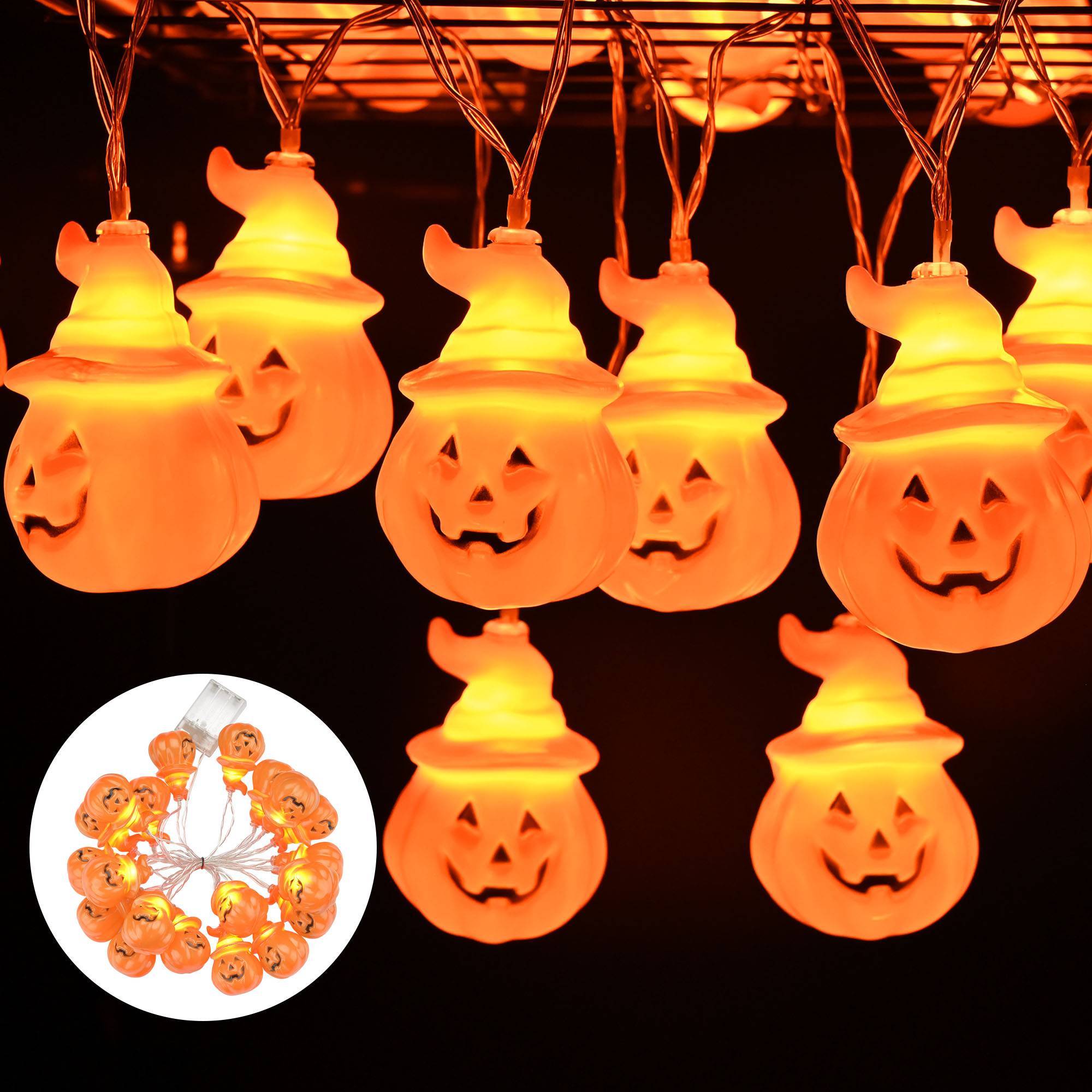 Halloween Pumpkin String Lights