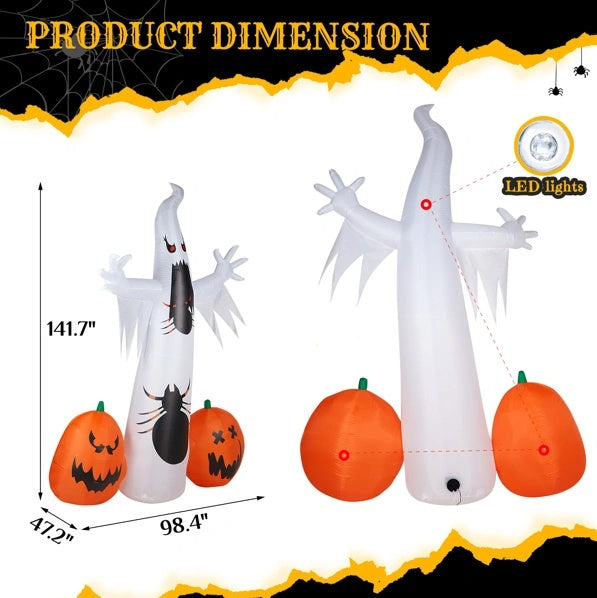 Halloween Inflatables Ghost Spider Pumpkin Outdoor Decorations