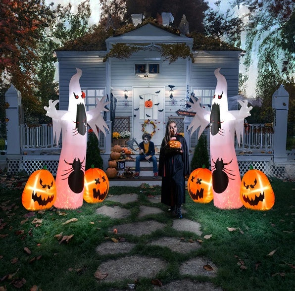 Halloween Inflatables Ghost Spider Pumpkin Outdoor Decorations