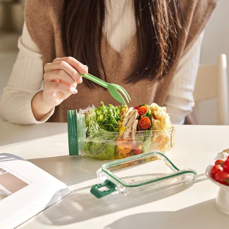 Portable Salad & Fruit Container