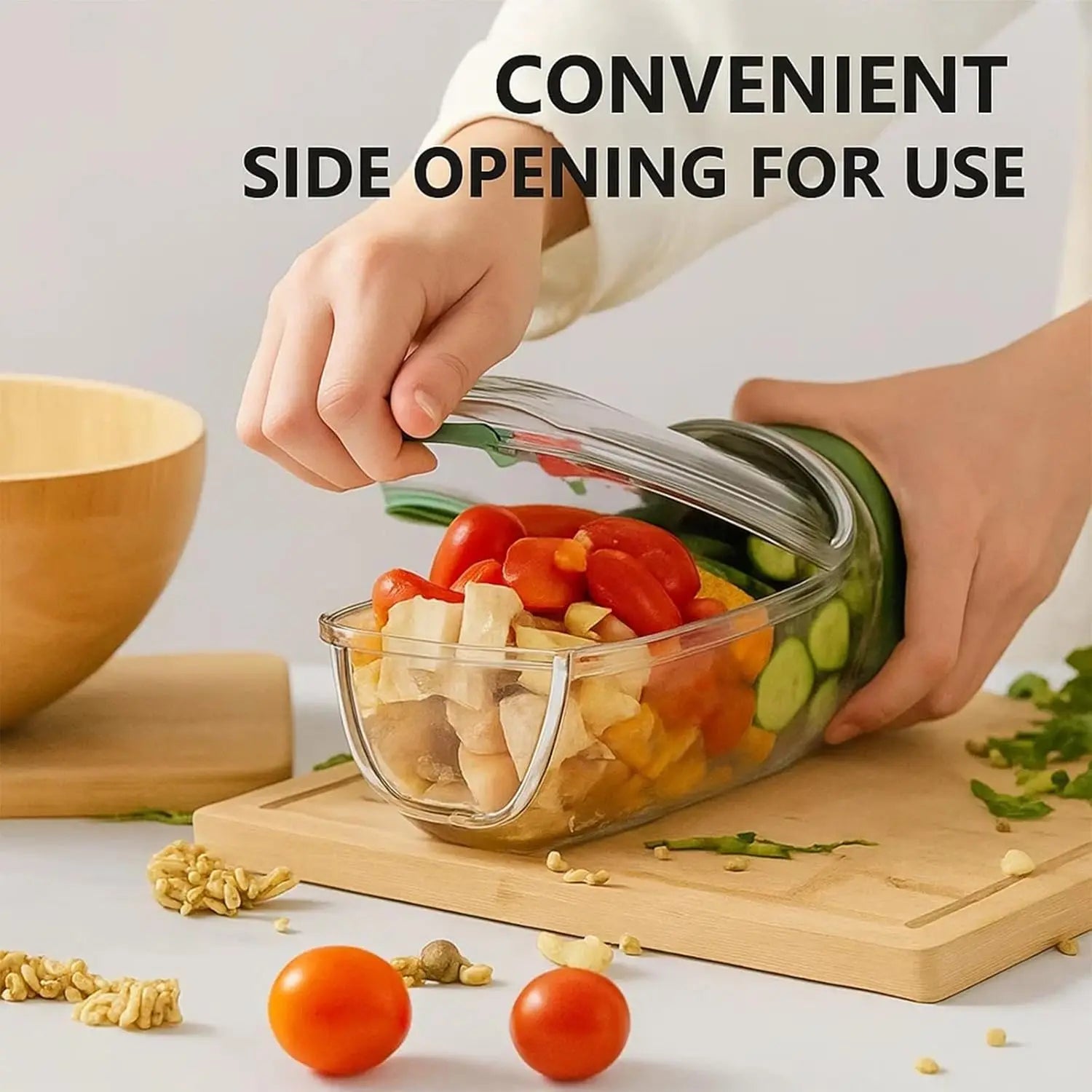 Portable Salad & Fruit Container