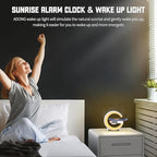 RGB Lamp with Speaker, Charger & Clock
