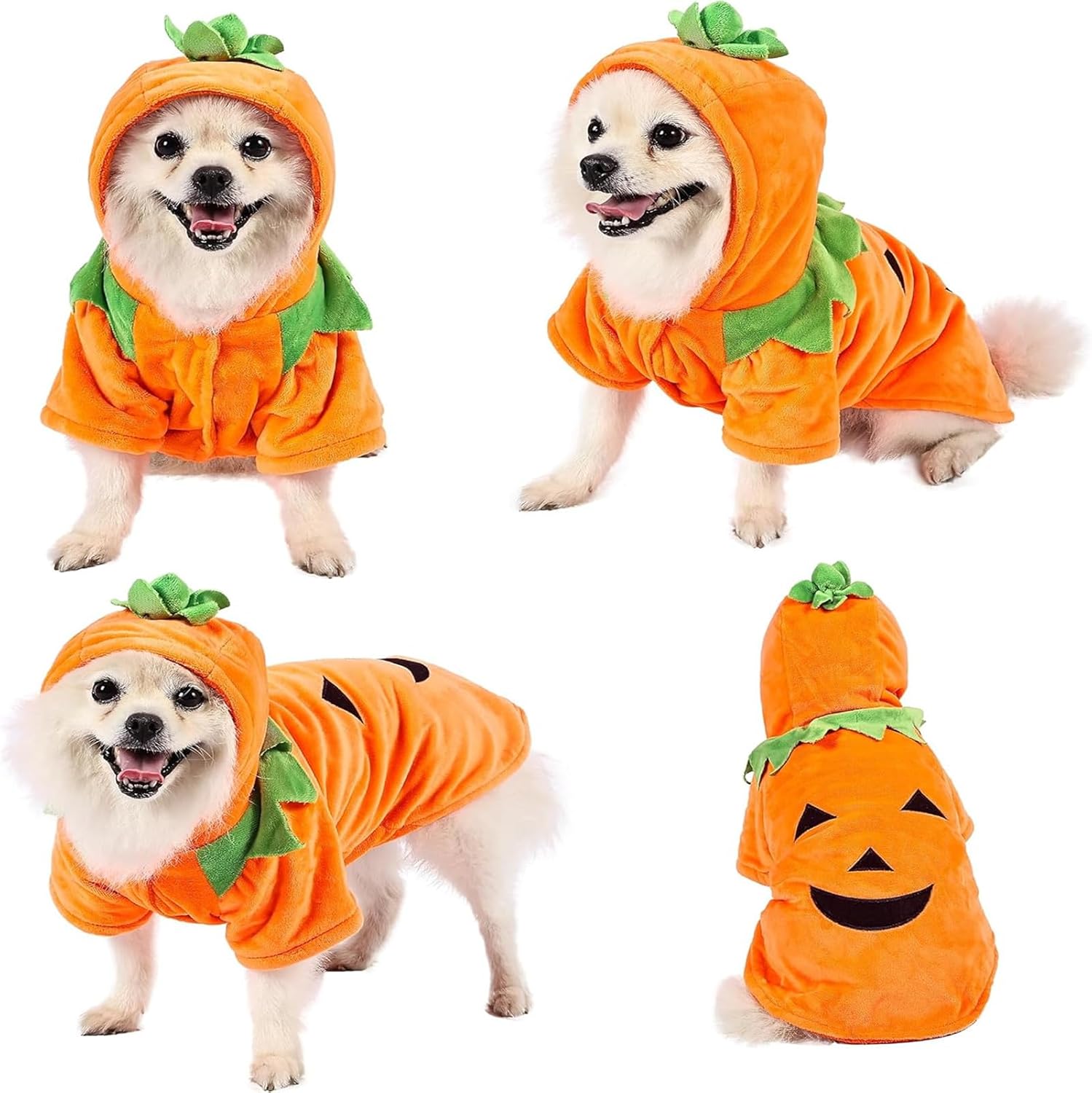 Halloween Pumpkin Dog Costume Hoodie