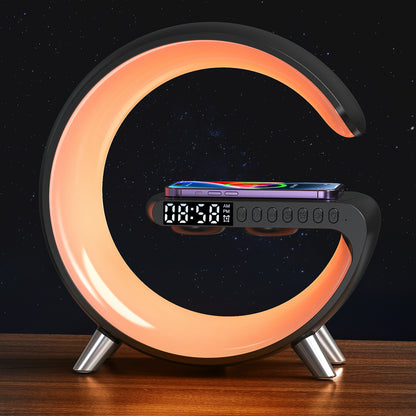 RGB Lamp with Speaker, Charger & Clock
