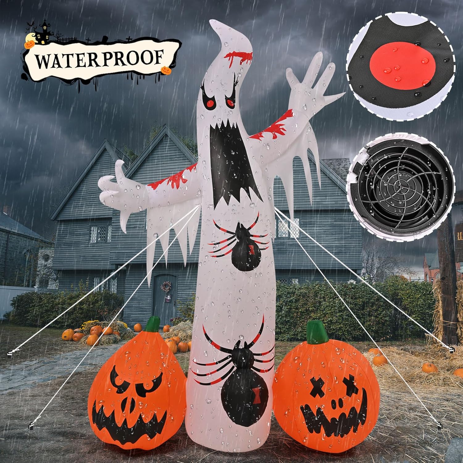 Halloween Inflatables Ghost Spider Pumpkin Outdoor Decorations