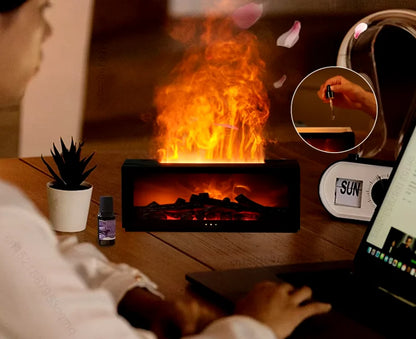 3D Flame Aromatherapy Humidifier