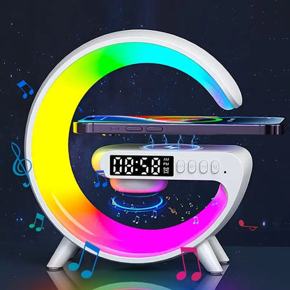 RGB Lamp with Speaker, Charger & Clock