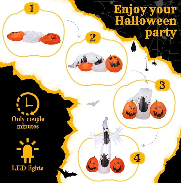 Halloween Inflatables Ghost Spider Pumpkin Outdoor Decorations